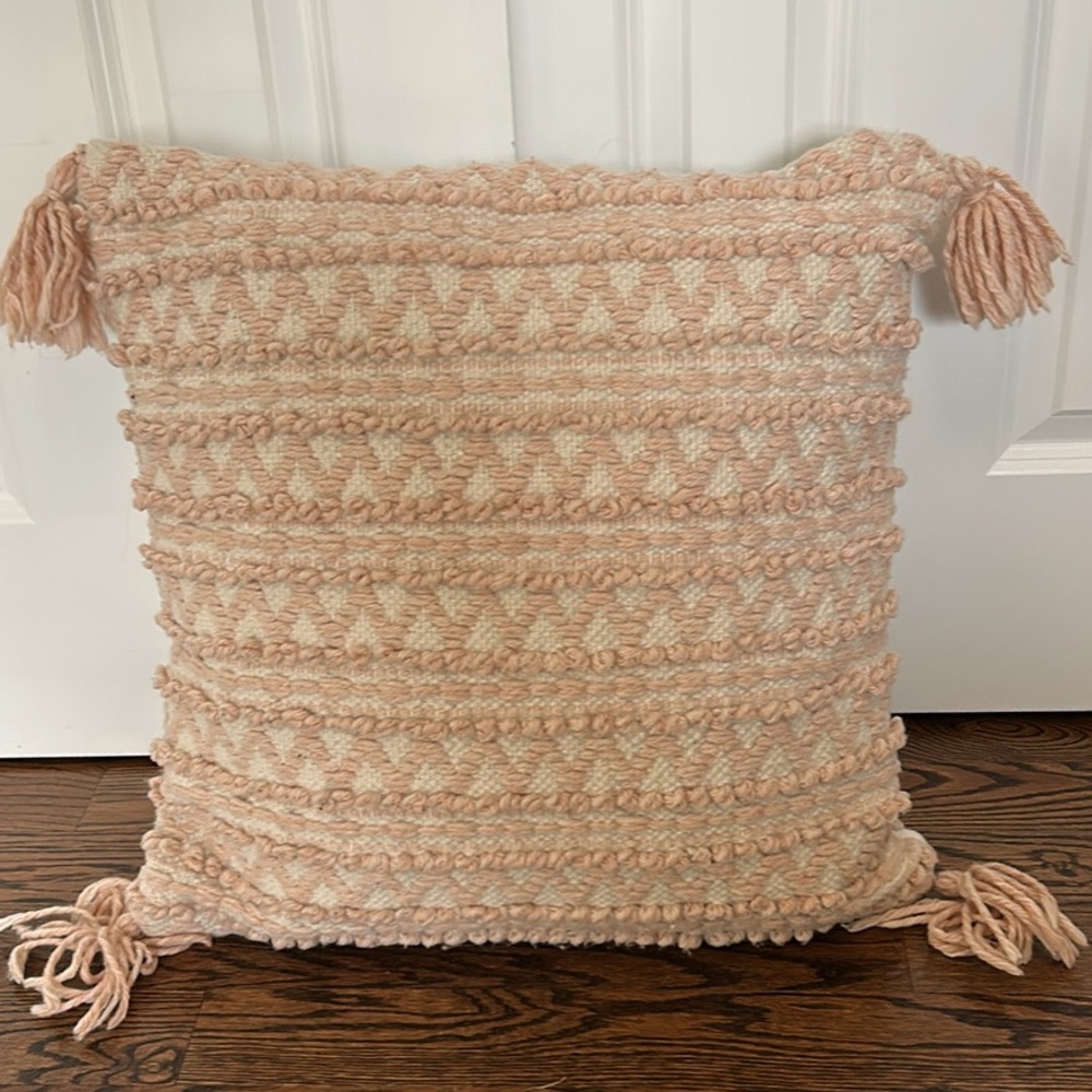 Magnolia Home Pink Detailed Pillow